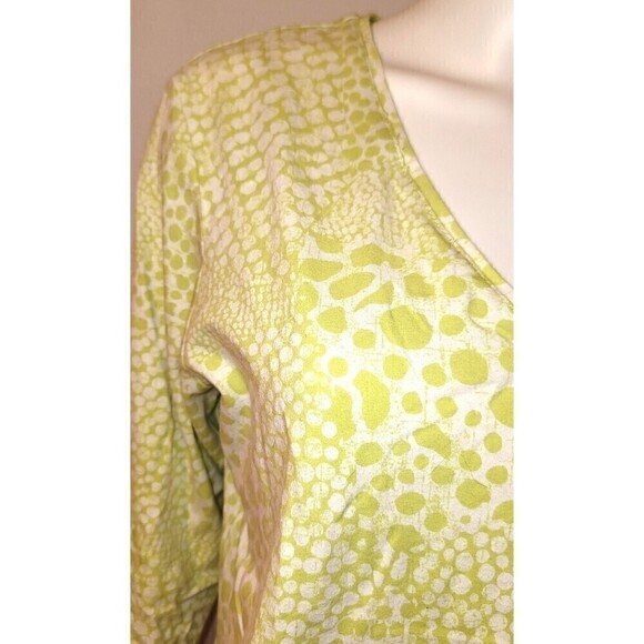 Ruby Rd Green and White Top - Super Soft - Picture 6 of 8